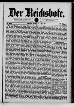 Der Reichsbote on May 6, 1884