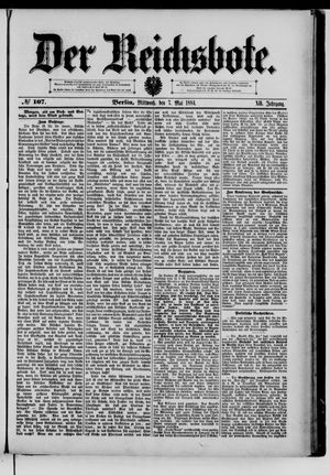 Der Reichsbote vom 07.05.1884