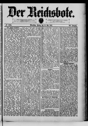 Der Reichsbote on May 16, 1884