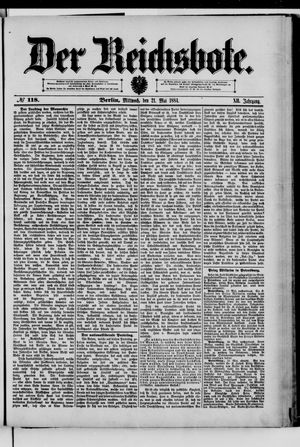 Der Reichsbote on May 21, 1884