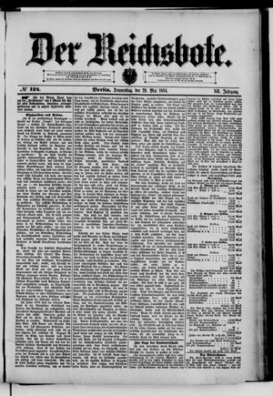 Der Reichsbote on May 29, 1884