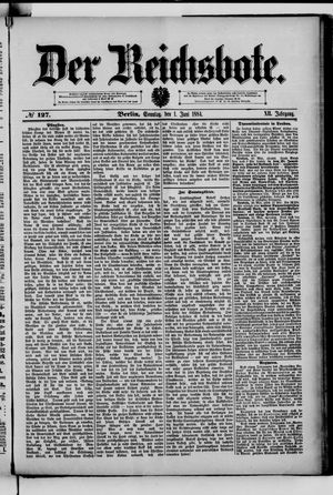 Der Reichsbote vom 01.06.1884