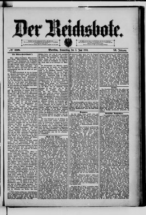 Der Reichsbote vom 05.06.1884