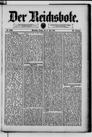 Der Reichsbote vom 13.06.1884