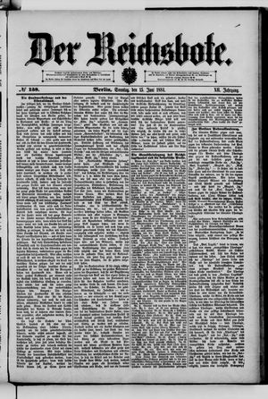 Der Reichsbote on Jun 15, 1884