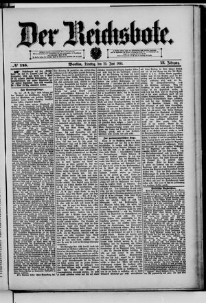 Der Reichsbote on Jun 24, 1884