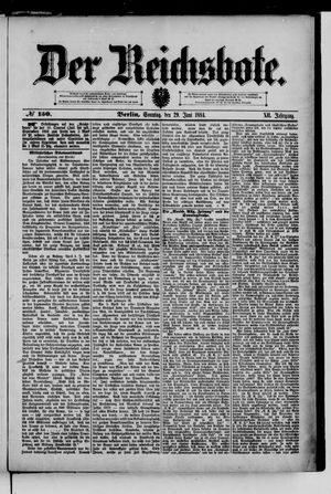 Der Reichsbote on Jun 29, 1884
