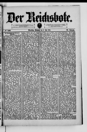 Der Reichsbote vom 09.07.1884