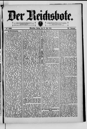 Der Reichsbote vom 18.07.1884
