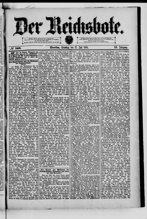 Der Reichsbote vom 22.07.1884