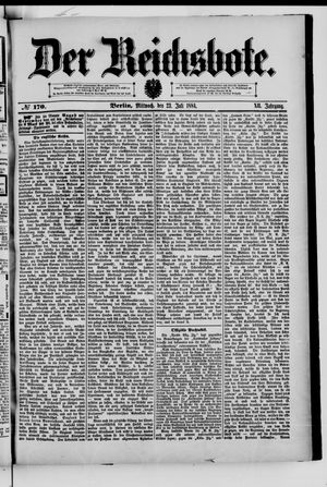 Der Reichsbote vom 23.07.1884