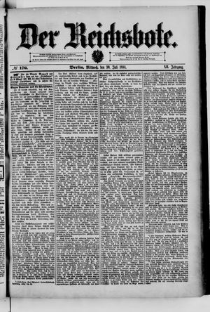 Der Reichsbote on Jul 30, 1884