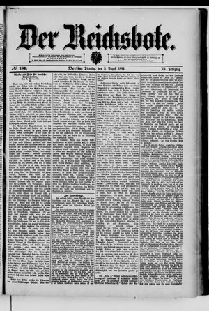 Der Reichsbote on Aug 5, 1884