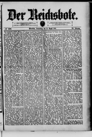 Der Reichsbote on Aug 14, 1884