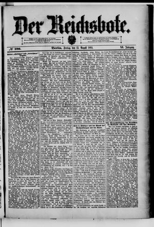 Der Reichsbote on Aug 15, 1884