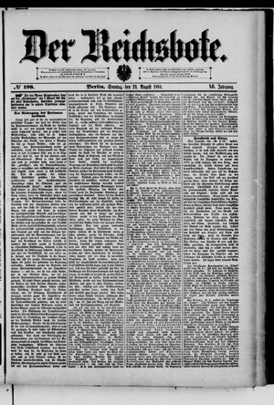 Der Reichsbote vom 24.08.1884