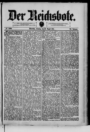 Der Reichsbote vom 26.08.1884