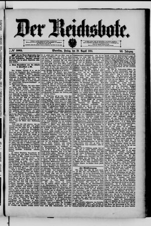 Der Reichsbote on Aug 29, 1884