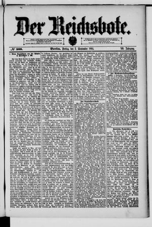 Der Reichsbote vom 05.09.1884