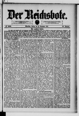 Der Reichsbote on Sep 19, 1884