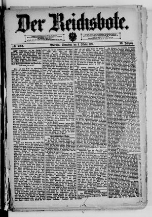 Der Reichsbote vom 04.10.1884