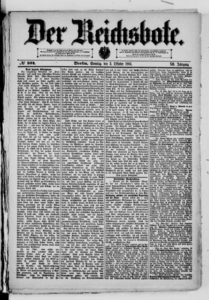 Der Reichsbote vom 05.10.1884