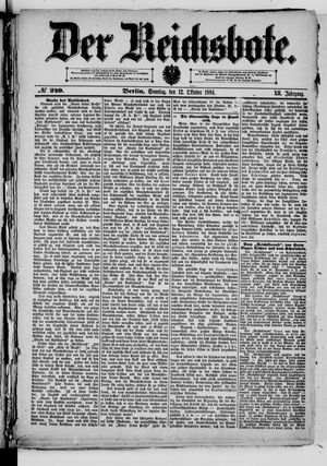 Der Reichsbote on Oct 12, 1884