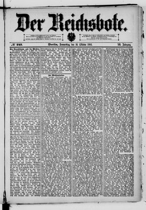 Der Reichsbote on Oct 16, 1884