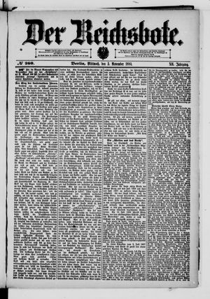 Der Reichsbote vom 05.11.1884