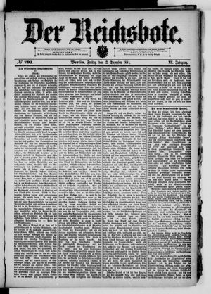 Der Reichsbote vom 12.12.1884