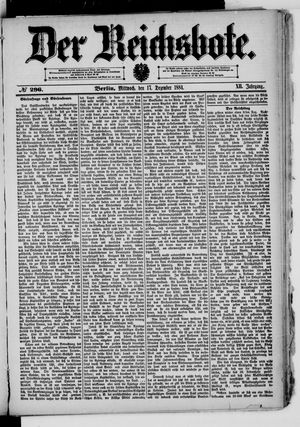 Der Reichsbote vom 17.12.1884