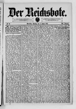 Der Reichsbote on Jan 4, 1885