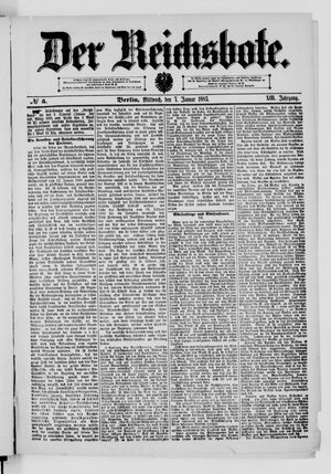 Der Reichsbote vom 07.01.1885