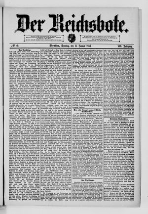 Der Reichsbote on Jan 11, 1885