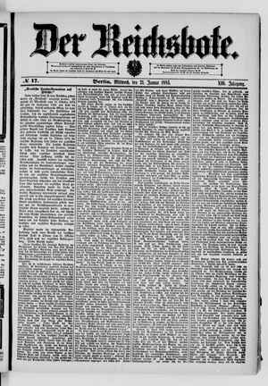Der Reichsbote vom 21.01.1885