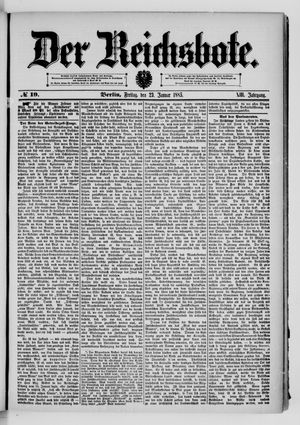 Der Reichsbote vom 23.01.1885