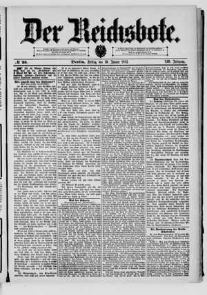 Der Reichsbote on Jan 30, 1885