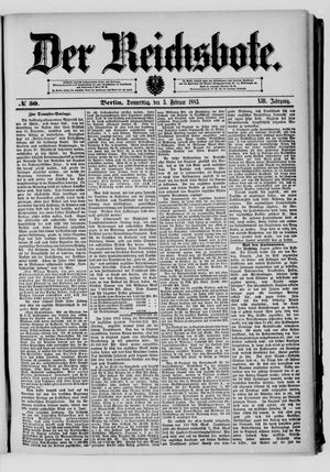 Der Reichsbote vom 05.02.1885