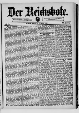 Der Reichsbote on Feb 6, 1885