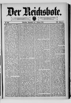 Der Reichsbote vom 07.02.1885