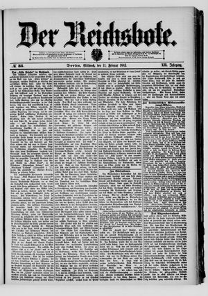Der Reichsbote on Feb 11, 1885