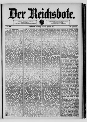 Der Reichsbote on Feb 15, 1885