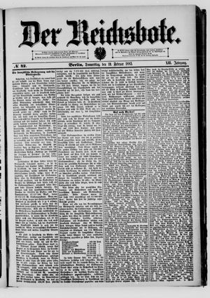 Der Reichsbote on Feb 19, 1885