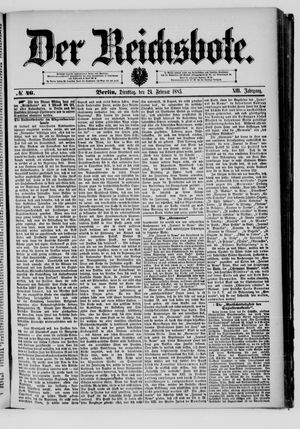 Der Reichsbote vom 24.02.1885