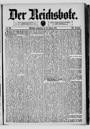 Der Reichsbote on Feb 26, 1885