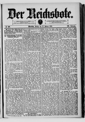 Der Reichsbote vom 27.02.1885