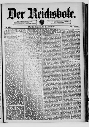 Der Reichsbote vom 28.02.1885