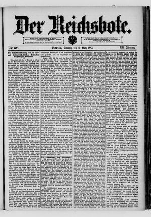 Der Reichsbote on Mar 8, 1885