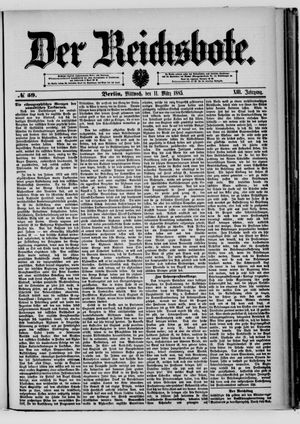 Der Reichsbote vom 11.03.1885