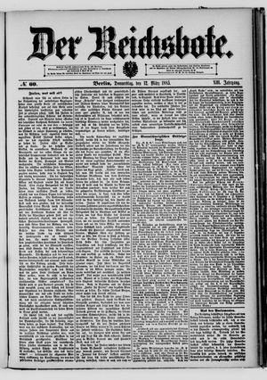 Der Reichsbote on Mar 12, 1885